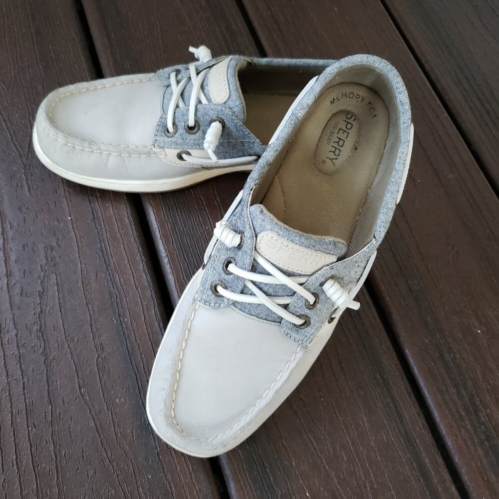 EUC women's Sperry Top-sider Ivyfish charcoal size 8